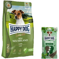 Produktbild von Happy Dog Supreme Mini Lamm und Dental Sticks Mini für kleine Hunde 4 kg