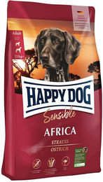Produktbild von Happy Dog Supreme Sensible Africa Hundefutter Adult Strauße Glutenfrei 2x12,5kg