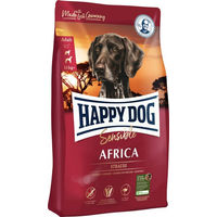 Produktbild von Happy Dog Supreme Sensible Africa Hundetrockenfutter mit Strauß für Adult, getreidefrei und glutenfrei, 1 kg - 4 x 1 kg