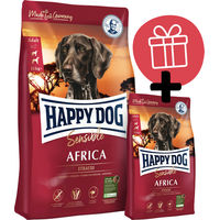 Produktbild von Happy Dog Supreme Sensible Africa Trockenfutter für erwachsene Hunde mit Strauß getreidefrei 13,5 kg