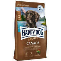 Produktbild von Happy Dog Supreme Sensible Canada Getreidefreies Trockenfutter für ausgewachsene Hunde mit Lachs, Kaninchen und Lamm 4 kg - 2 x 4 kg