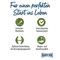 Produktbild von Happy Dog Supreme Sensible Junior Hundefutter Lamm und Reis glutenfrei 2x10kg