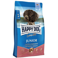 Produktbild von Happy Dog Supreme Sensible Junior Hundetrockenfutter Huhn Lachs und Kartoffel glutenfrei 10 kg - 2 x 10 kg