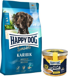 Happy Dog Supreme Sensible Karibik Hundefutter 11 kg mit Snack Drink Hähnchenfleisch getreidefrei – Bild 1 von 2