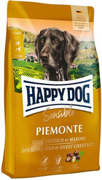 Produktbild von Happy Dog Supreme Sensible Piemonte Hundefutter Ente und Fisch getreidefrei hypoallergen 2x10kg