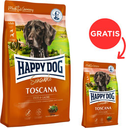 Happy Dog Supreme Toscana Hundefutter Ente Lachs Sensitive 13,5 kg – Bild 1 von 1