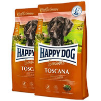 Produktbild von Happy Dog Supreme Toscana Hundefutter mit Ente und Lachs 25 kg (2 x 12,5 kg)