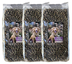 HAPPY FOR Dogs PURE VITALITY Premium Hundetrockenfutter Adult Geflügel mit hohem Fleischanteil 3 x 3 kg – Bild 1 von 2
