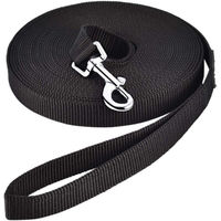Produktbild von Happy Hachi Schleppleine aus Nylon für Hunde 20m Schwarz - 20 m