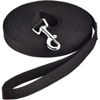 Produktbild von Happy Hachi Schleppleine für Hunde aus Nylon in Schwarz 10m - 10 m