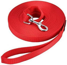 Happy Hachi Schleppleine für Hunde aus Nylon mit Griffpolster Rot 33m – Bild 1 von 8
