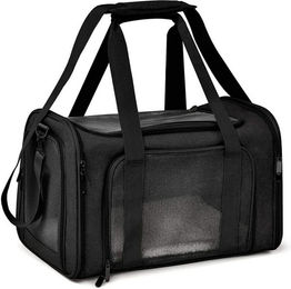 Happy Home Tiertransporttasche aus Polyester für Hunde und Katzen kleiner Rassen in Schwarz Größe L – Bild 1 von 5
