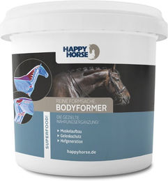 Happy Horse Bodyformer Ergänzungsfuttermittel für Pferde zur Unterstützung von Muskelaufbau und Gelenken 1,5 kg - 1,5 kg – Bild 1 von 5