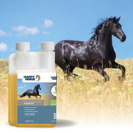 Happy Horse Leber- und Nierensaft für Pferde mit Mariendistel, Artischocke und Löwenzahn 1000 ml - 1 l – Bild 1 von 7