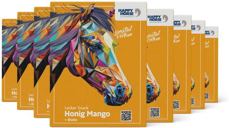 Produktbild von Happy Horse Pferd Leckerli Honig Mango 8 x 800 g
