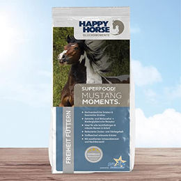 Happy Horse Pferdefutter Mustang Moments Getreidefreies und melassefreies Müsli für Pferde 14 kg – Bild 1 von 4