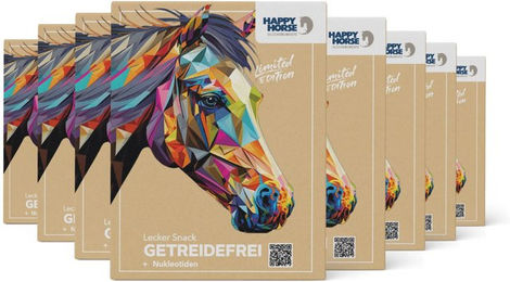 Produktbild von Happy Horse Trainingssnacks Leckerli Getreidefrei mit Rote Beete Karotte und Apfel 8 x 800 g
