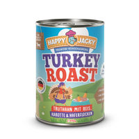 Produktbild von HAPPY JACKY Extra Sensitives High-Premium Hund Nassfutter Truthahn mit Reis Karotte und Haferflocken Getreidefrei 6x410g - 6 x 410 g