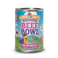 Produktbild von HAPPY JACKY High-Premium Hund Nassfutter Rind Allergikergeeignet Getreidefrei 6x410g - 6 x 410 g