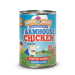 HAPPY JACKY High-Premium Nassfutter für Hunde Huhn mit Wildreis Brokkoli und Hirse getreidefrei 6x410g - 6 x 410 g – Bild 1 von 1