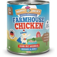 Produktbild von HAPPY JACKY Hund Nassfutter Monoprotein Huhn und Reis Sensitive 6x820 g