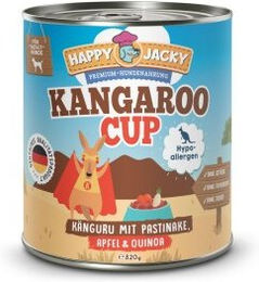 HAPPY JACKY Hypoallergenes Hund Nassfutter Känguru Monoprotein mit hohem Fleischanteil 6x820 g – Bild 1 von 2