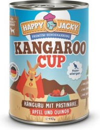 HAPPY JACKY Hypoallergenes Nassfutter Känguru Monoprotein Sensitive 12x410 g – Bild 1 von 2