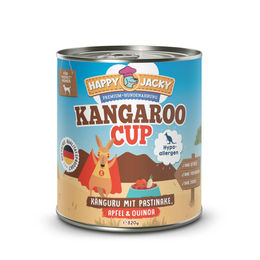 HAPPY JACKY Mono Hund Nassfutter Känguru mit Pastinake Apfel und Quinoa getreidefrei 6x820g - 6 x 820 g – Bild 1 von 1