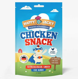 HAPPY JACKY Monoprotein Hundesnack Huhn getreidefrei und ohne Zucker 6 x 125g - 6 x 125 g – Bild 1 von 1