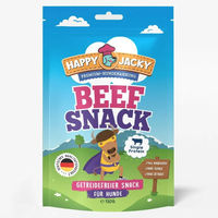Produktbild von HAPPY JACKY Monoprotein Hundesnack Rind getreidefrei und ohne Zucker 6 x 125g - 6 x 125 g