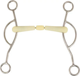 Produktbild von Happy Mouth Americaner Gebiss für Pferde Gold Transparent 12,5 cm