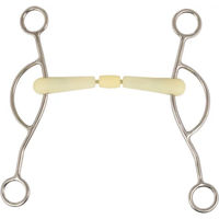 Produktbild von Happy Mouth Americaner Gebiss für Pferde Gold Transparent 12,5 cm