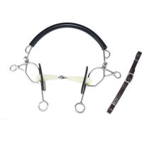 Produktbild von Happy Mouth Hackamore für Pferde in Schwarz aus Gummi