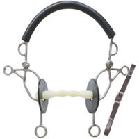 Produktbild von Happy Mouth Hackamore Kombi Soyo aus Edelstahl in Schwarz
