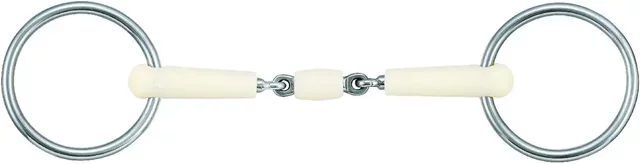 Produktbild von Happy Mouth HB-6801 Doppelt gebrochenes Gebiss für Pferde in Silber