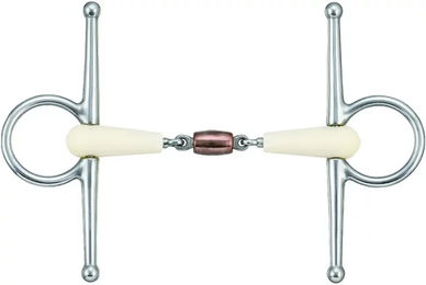 Produktbild von Happy Mouth Nadelgebiss für Pferde aus Edelstahl in Silber und Weiß