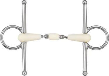 Produktbild von Happy Mouth Nadelgebiss für Pferde aus Edelstahl in Silber und Weiß