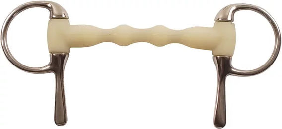 Produktbild von Happy Mouth Nadelgebiss für Pferde HB-2207 aus Kunststoff in Gold und Weiß