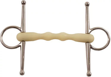 Produktbild von Happy Mouth Nadelgebiss für Pferde in Gold und Beige