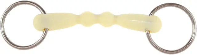 Produktbild von Happy Mouth Pony Maulkorb aus Kunstharz in Silber und Beige
