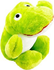 Happy Pet Big Buddie Fritz the Frog XXL Plüschspielzeug für Hunde in Grün – Bild 1 von 3