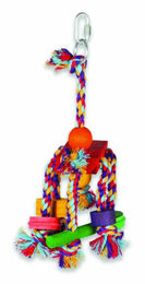 Produktbild von Happy Pet Intelligenzspielzeug aus Holz für Papageien und Wellensittiche bunt