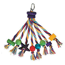 Happy Pet Papageienspielzeug aus Naturmaterial in Bunt – Bild 1 von 2