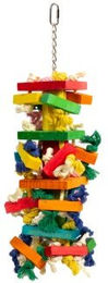 HappyBird Big Blocks Adventure XL Intelligenzspielzeug für Papageien aus Holz in Bunt – Bild 1 von 13