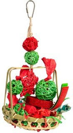 HappyBird Hängespielzeug Playful Bamboo Basket aus Bambus für Papageien 28cm – Bild 1 von 6