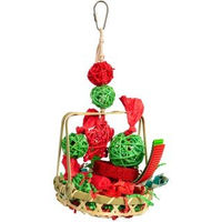 Produktbild von HappyBird Hängespielzeug Playful Bamboo Basket aus Bambus für Papageien 28cm