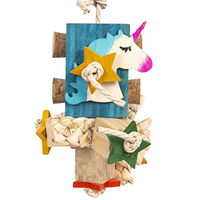 Produktbild von HappyBird Happy Unicorn Happy Nature Schredderspielzeug für Papageien und Wellensittiche aus buntem Papier