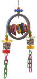 HappyBird Intelligenzspielzeug Super Bagel Foraging Versteckspielzeug für Papageien aus Papier bunt - 1 Stk. – Bild 1 von 6
