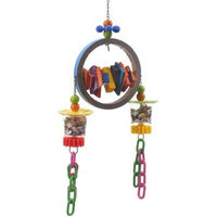 Produktbild von HappyBird Intelligenzspielzeug Super Bagel Foraging Versteckspielzeug für Papageien aus Papier bunt - 1 Stk.