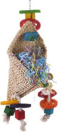 HappyBird Intelligenzspielzeug Zauberhut aus Naturmaterial für Papageien und Großsittiche – Bild 1 von 7